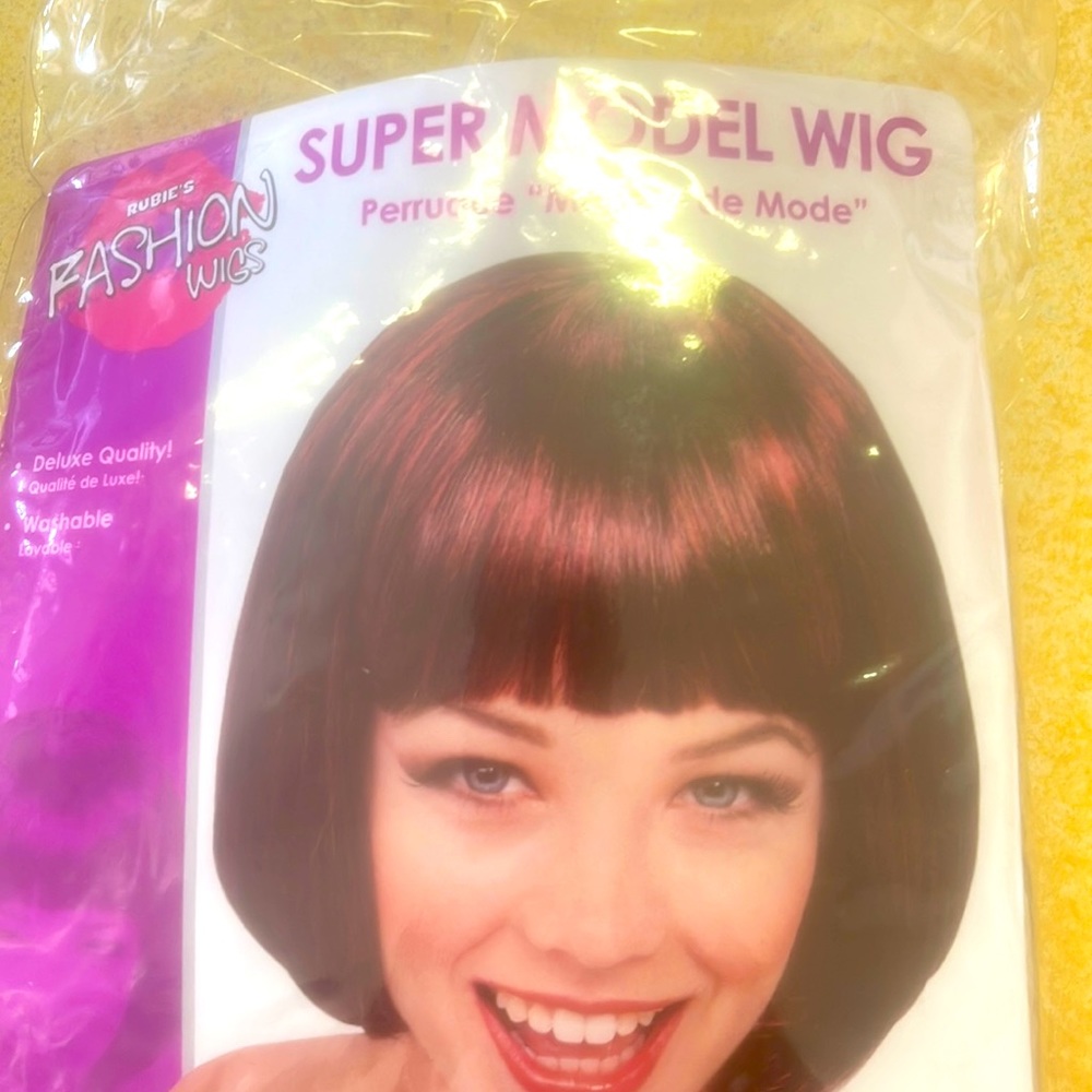 Brand new red super model wig.
